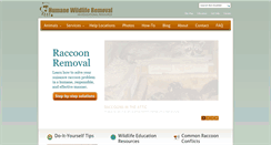 Desktop Screenshot of humaneraccoonremoval.org